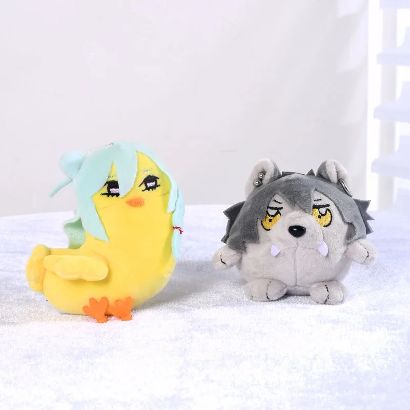 

10cm Ensemble Stars Koga Ogami Wolf Plush Toy Doll Tiny Kogaball Hibiki Wataru Chick Plush Bag Pendant Keychain Birthday Gifts