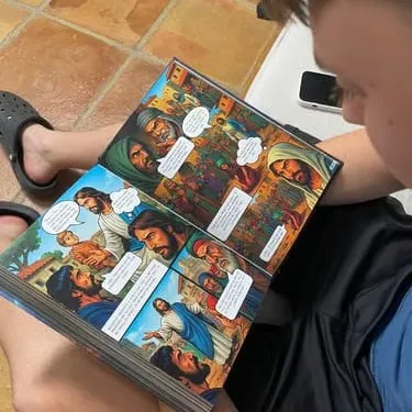 2026 New Comic Bible Action Illustration Gift Comic Book From Genesis To Revelation with Complete Christian G