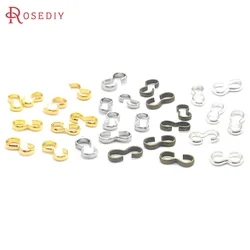 Gold Color Brass Rope Clasps Closed Rings Connect Clasps High Quality Diy Jewelry Making Necklace Accessories for Women