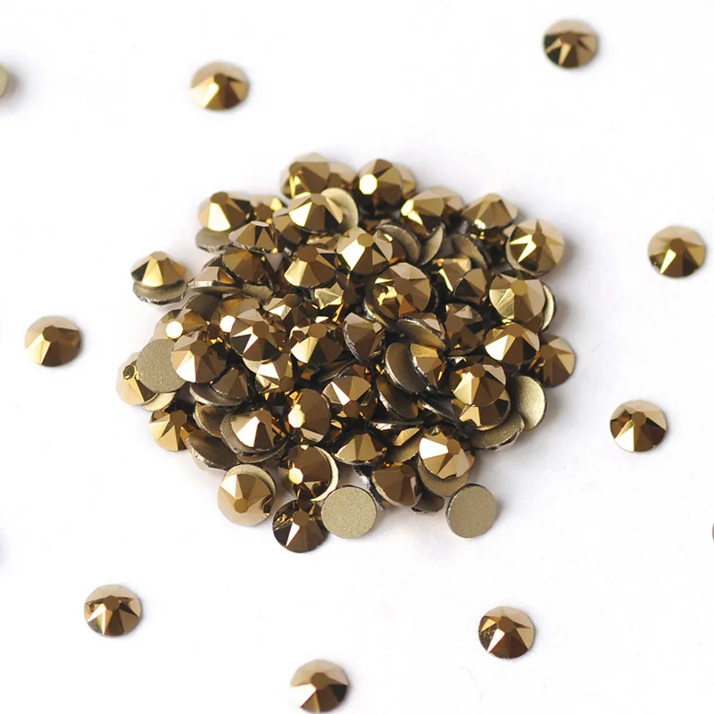 Aurum Strass 2088 Non-Hotfix Strasssteine 8 Große 8 Kleine DIY Flache Rückseite für Schmuck, Kleidung, Nagelkunst-Dekoration – Detail 2
