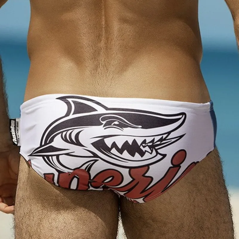 2025 الملاكم سراويل للسباحة الرجال سراويل للسباحة الرجال ملخصات القرش نمط السراويل D250
