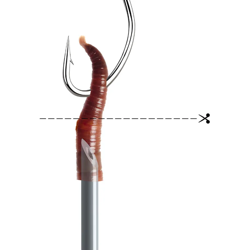WEIHE Agujas para cebo de lombriz de tierra – 20 cm - imagen 4