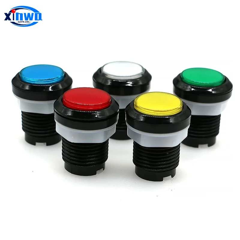 5v 12v  Led Illuminated Push Button 32mm Light Start Coin Select Exit  Pinball Parts Pc Usb Arcade Game Hitbox Controller Diy