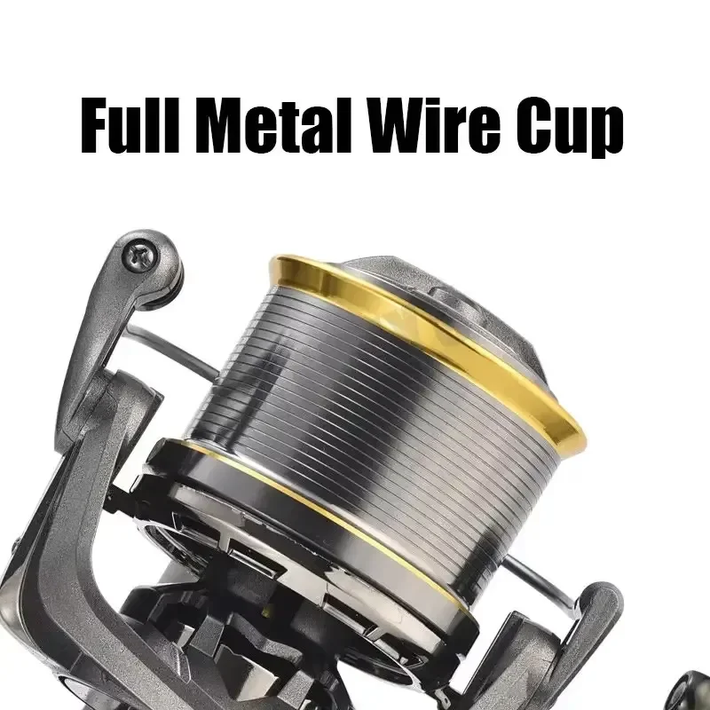 ロングキャストスピニングフィッシングリール 10000S/12000S/14000S 18BB 50kg 最大ドラグ力 大型スプール 海水バス釣り用具