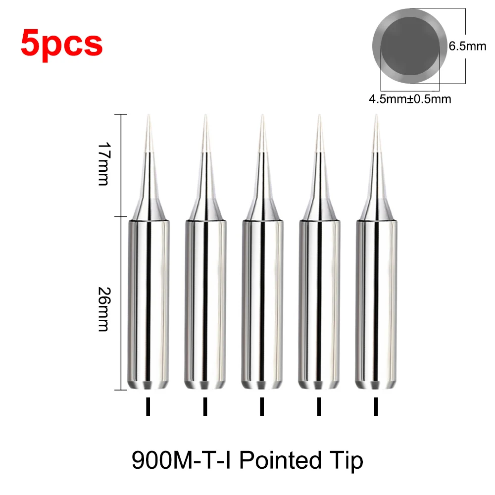 5 teile/satz 900m-t-i 900m-t-b schweiß werkzeug bleifrei lötkolben kopf bit für schweißen zubehör lötkolbens pitze