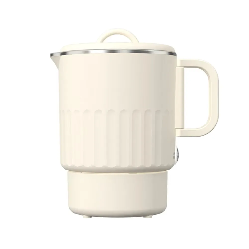 1000ML Travel Folding Electric Water Kettle Stainless Steel Inner Collapsible Electric Boiling Pot Space-saving Anti-scalding