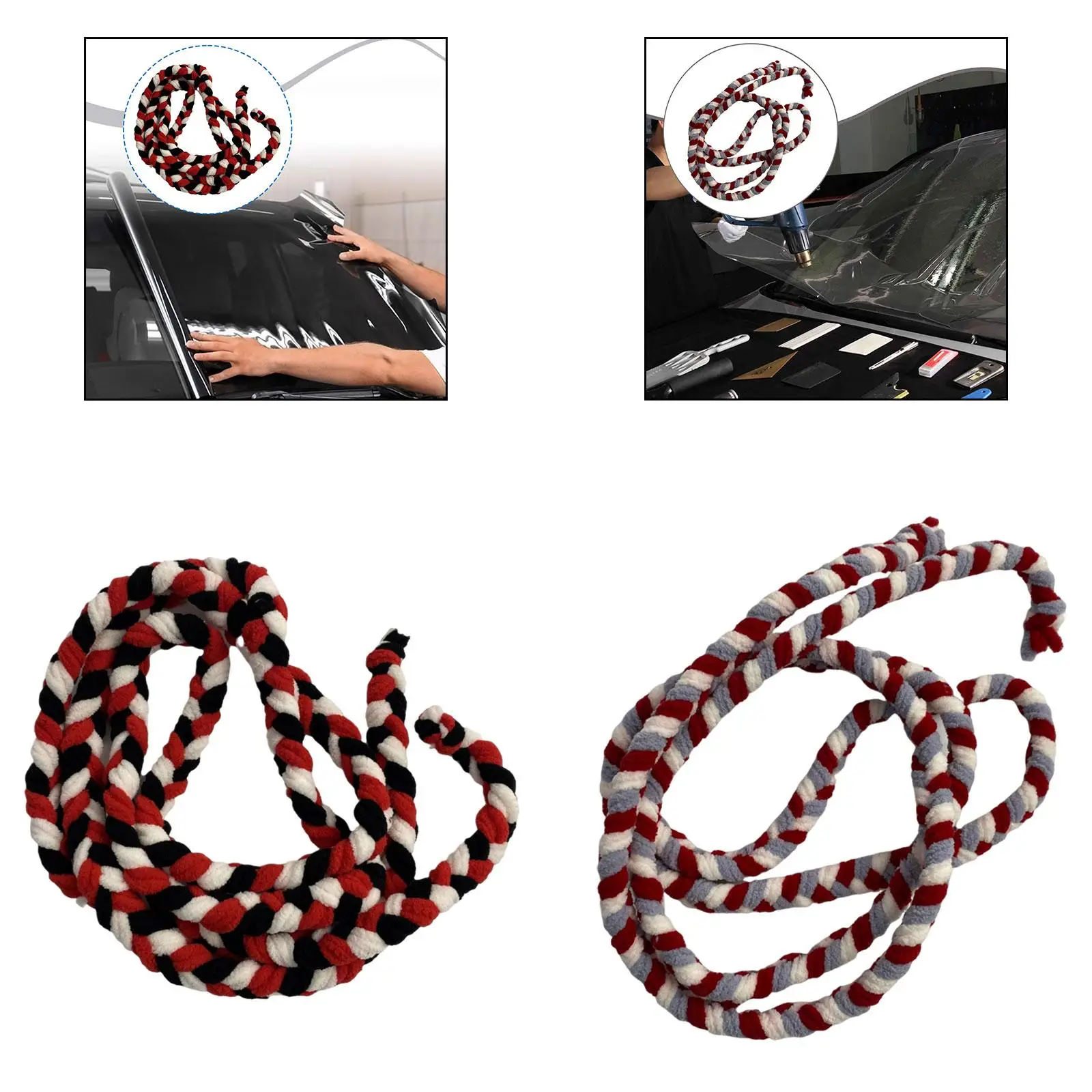 Flexible Water Absorbing Rope 2 Meter High Density Soak Tinting Film Tool for Vehicle Window Glass Coating Install