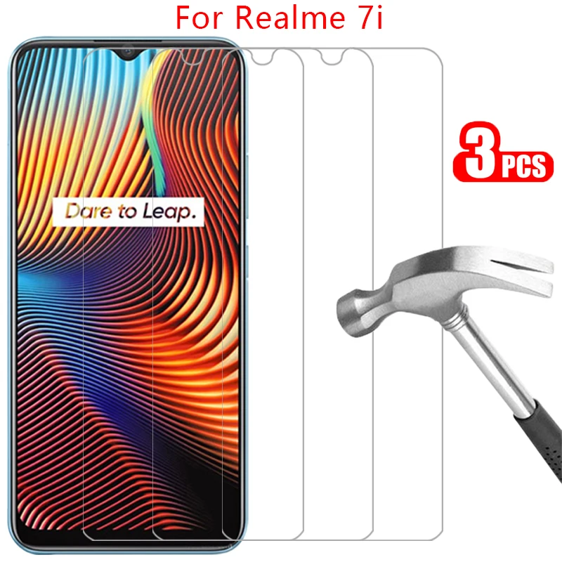 protective tempered glass for realme 7i screen protector on realme7i 7 i i7 phone film glas realmi realmi7i reame relme real me