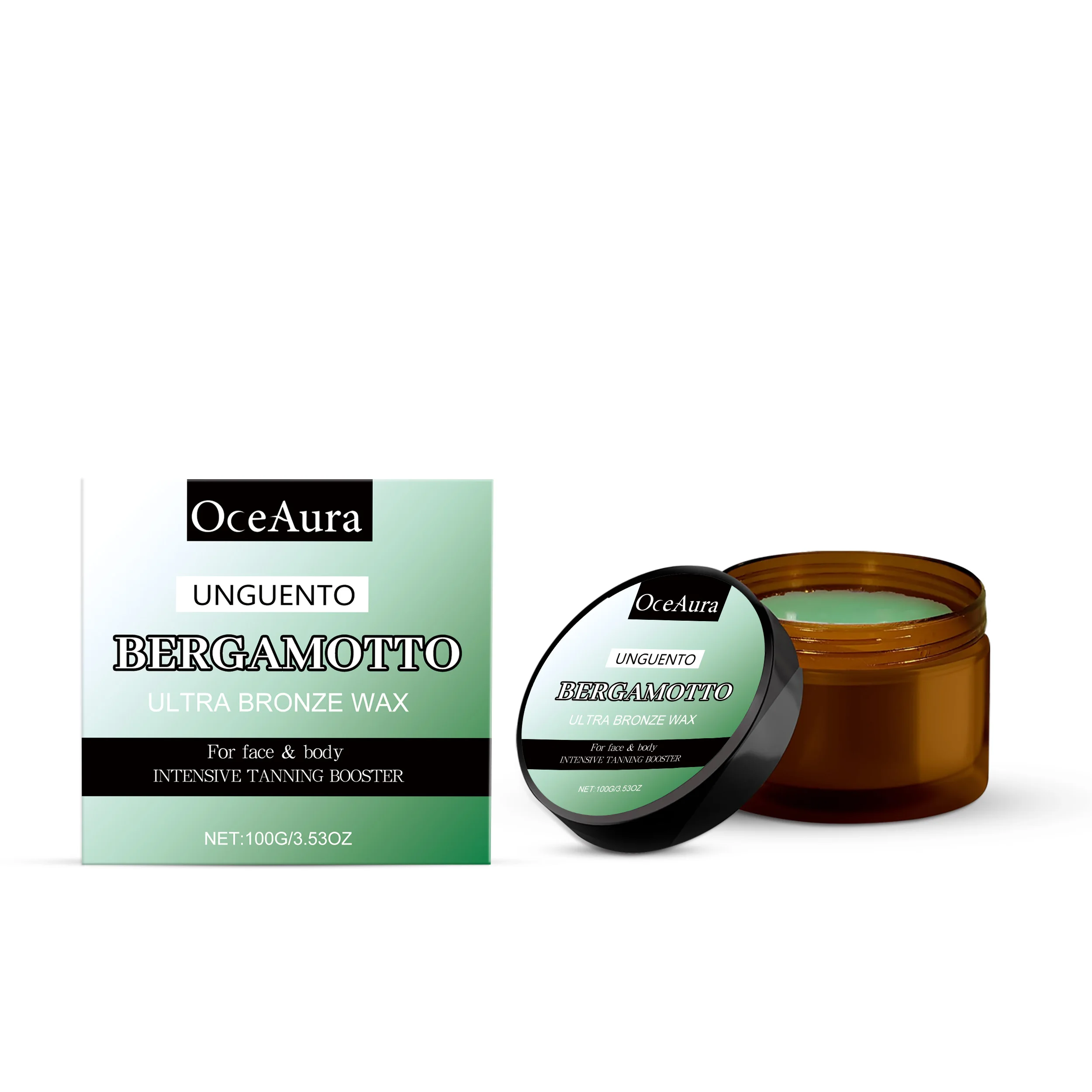 Bergamot Body Helping Black Cream Summer Beach Bronze Skin Moisturizing and Moisturizing Cream