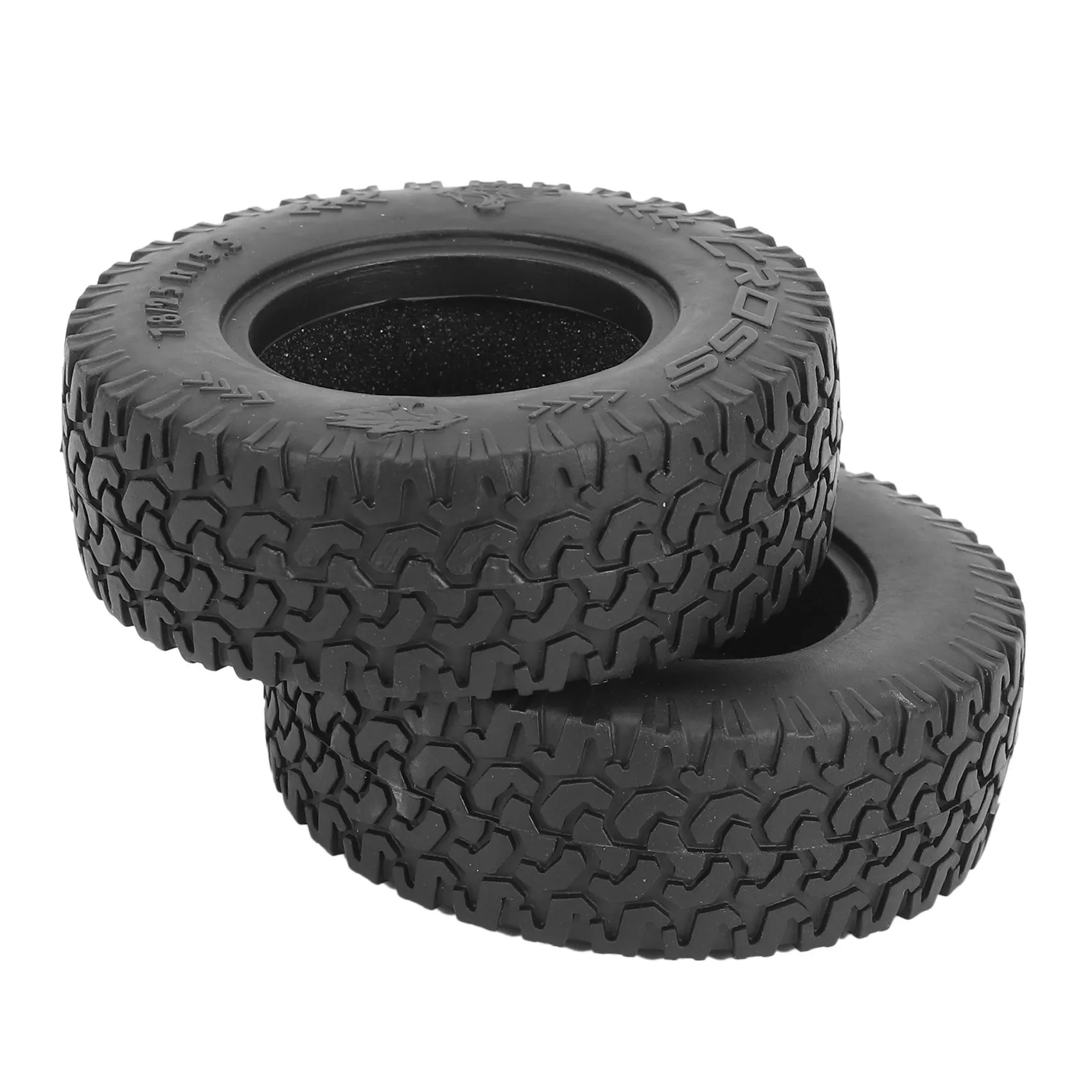 BEDW-2PCS 1.55 Inch Rubber Tires For 1/14 Rm8 Baja RC Rock Crawler Remote Control Car Tyres