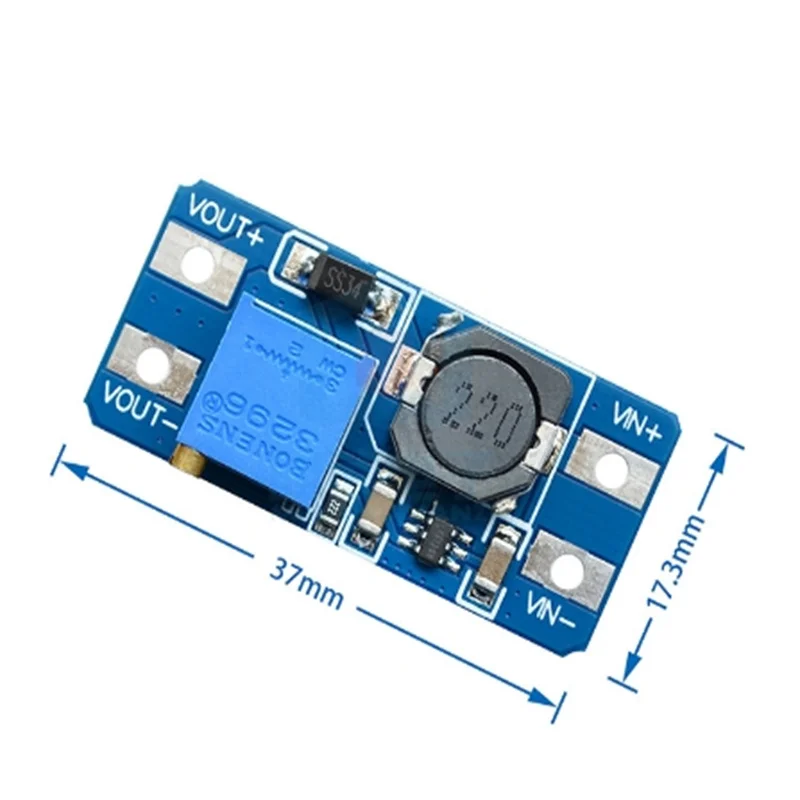 DC-DC adjustable power module wide voltage input 3/5V to 5/9/12/24V MT  3608 2A Booster Board