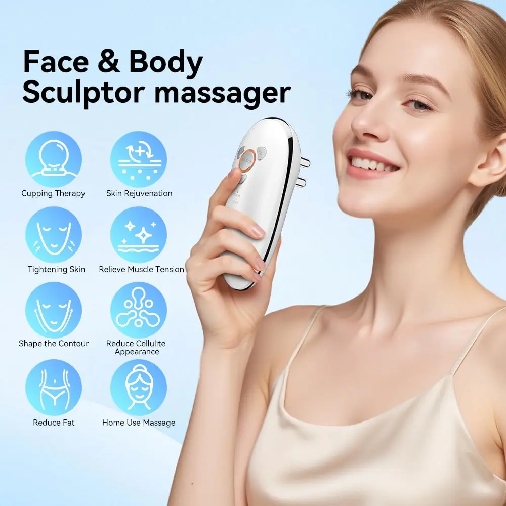 3 in 1 Red Light Therapy Face Body Sculpting Massager Cellulite Removal Machine Skin Tightening Device For Belly Arms Legs Waist