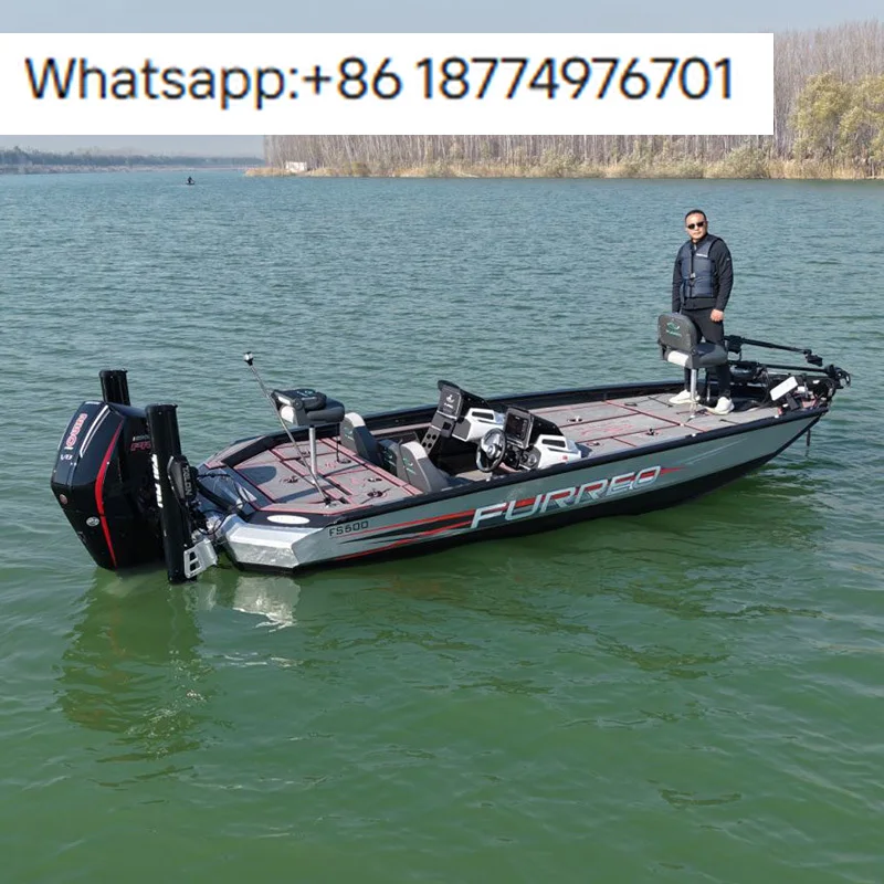 Luxury 16 Feet Center Console Deep V Hull Sport Yacht River Racing Lake Bass Vessel Welded Aluminum Fishing Boat for Sale