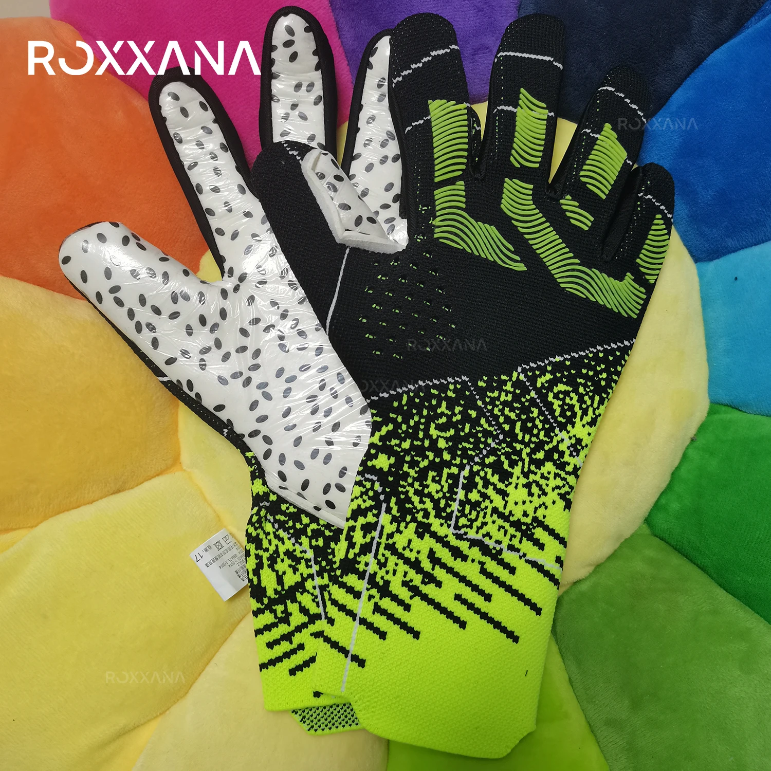 ROXXANA High Performance Professional Protection Game Training Adult Youth Soccer Goalkeepers Full Latex Anti-Slip Wear Gloves