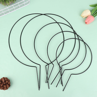 2Pcs Garden Plant Support Stake Stand Round Vine Climbing Rack Ironheart-Shaped Flower Plant Trellis Support Frame Garden Decor