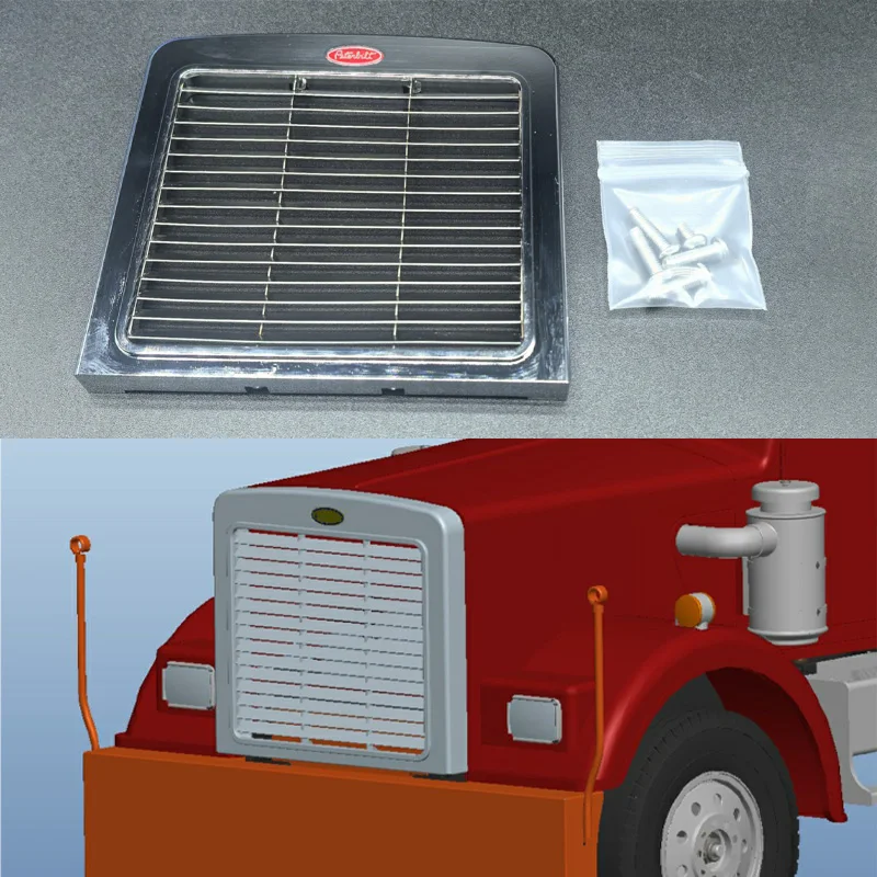 

1pcs Metal Simulated Grille for 1/14 TAMIYA RC Truck King Hauler 56301 56344