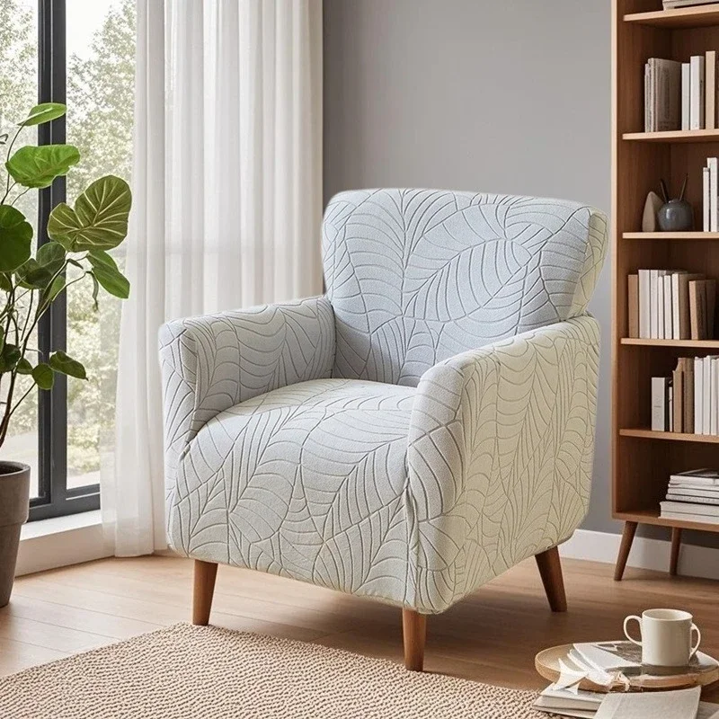

Tub Club Armchair Covers Jacquard Bar Chair Cover Elastic Club Sofa Slipcover Relax Single Sofa Slipcovers for Living Room Home
