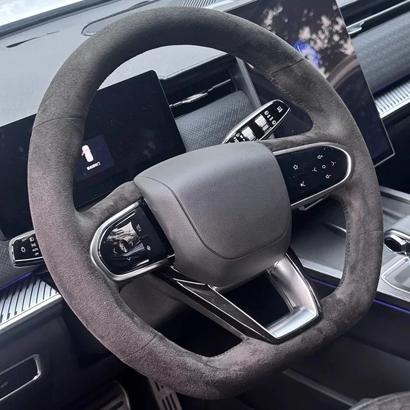 

Customized Hand-stitched Car Steering Wheel Cover Suede Leather For Chery Arrizo 5x 3x Tiggo 7 Plus Tiggo 8 Pro Car Accessories