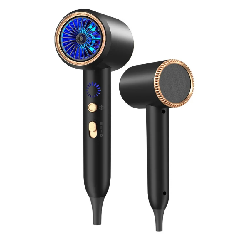 2026 Quick Drying Hair Dryer With Led Light, Blue Light, Negative Ion Hair Care Fan, Home Hair Salon Hair Dryer, US/EU/UK Plug