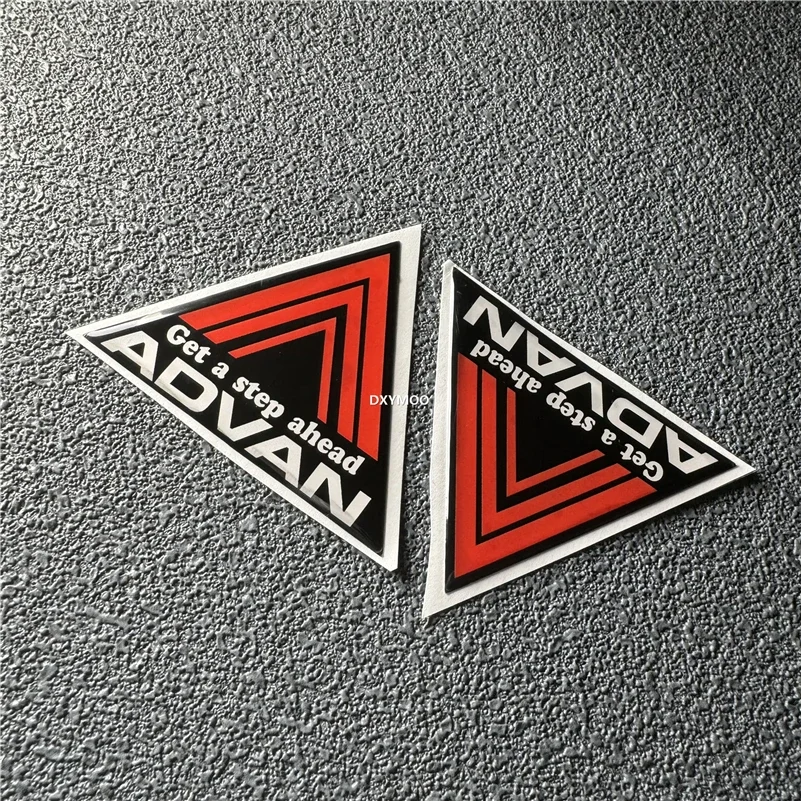 ملصق سيارة بغراء ناعم كريستالي ثلاثي الأبعاد لرسومات سبونسر ADVAN احصل على شارات محرك مزخرفة للسباق بخطوة #2