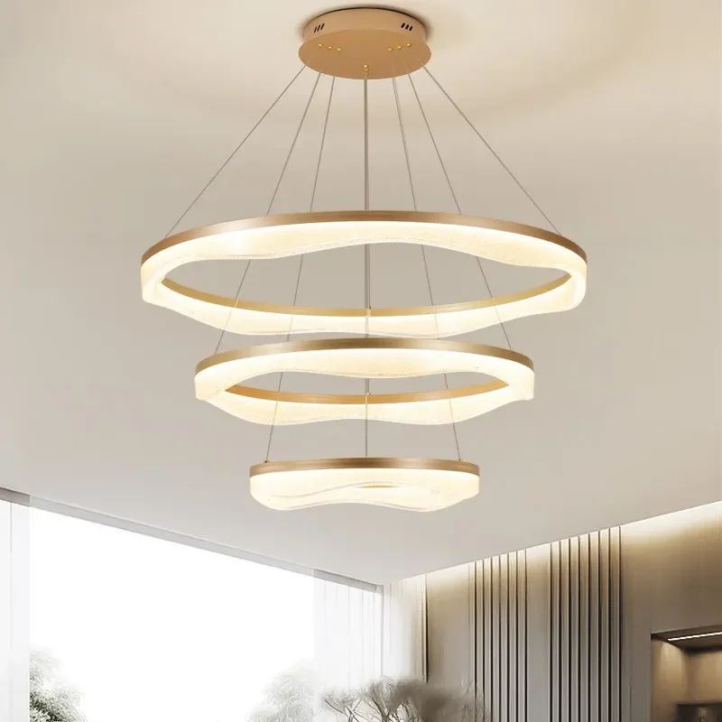 Modern Minimalist Chandelier Light Luxury Ceiling Lamp High PC Console Game Room Lighting for Living Room Dining Room Bedroom