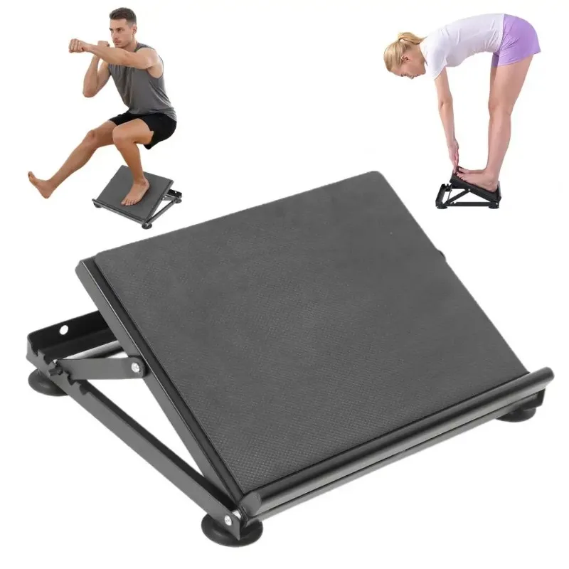 Ultra-Sturdy Weighted Calf Stretcher Slant Board,600lbs Incline Balance Board, Relieves Achilles Tendonitis Muscle Injury Gear