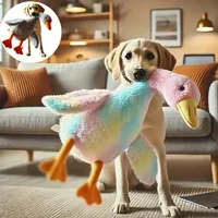 1pc 50cm Soft Colorful Duck Plush Toy for Cats Dogs Relax Pet Companion Anxiety-Relieving Dog Buddy Energy Release Gift for Pets