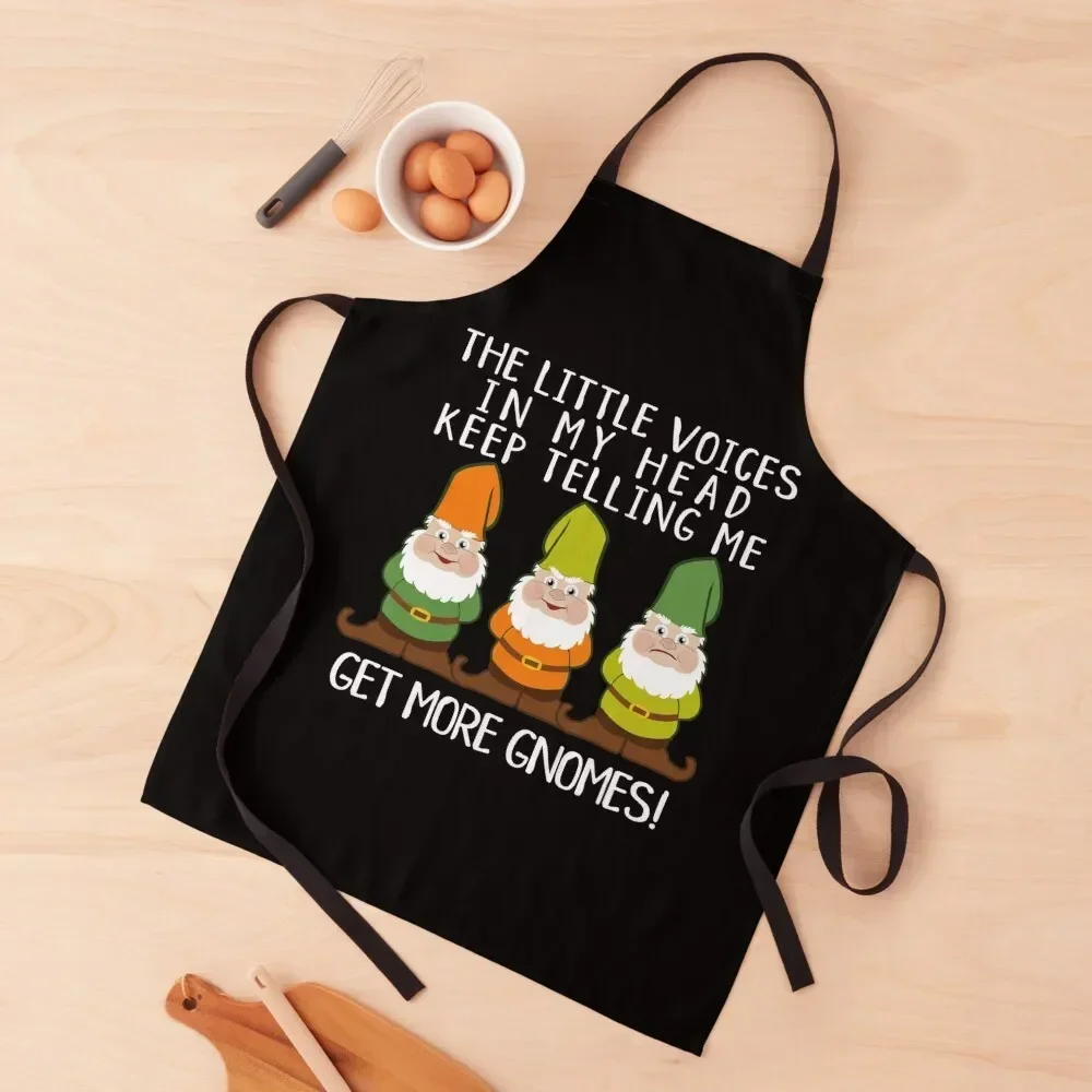 The Littles Voices Get More Gnomes Dark Apron cooks clothes Teacher Apron