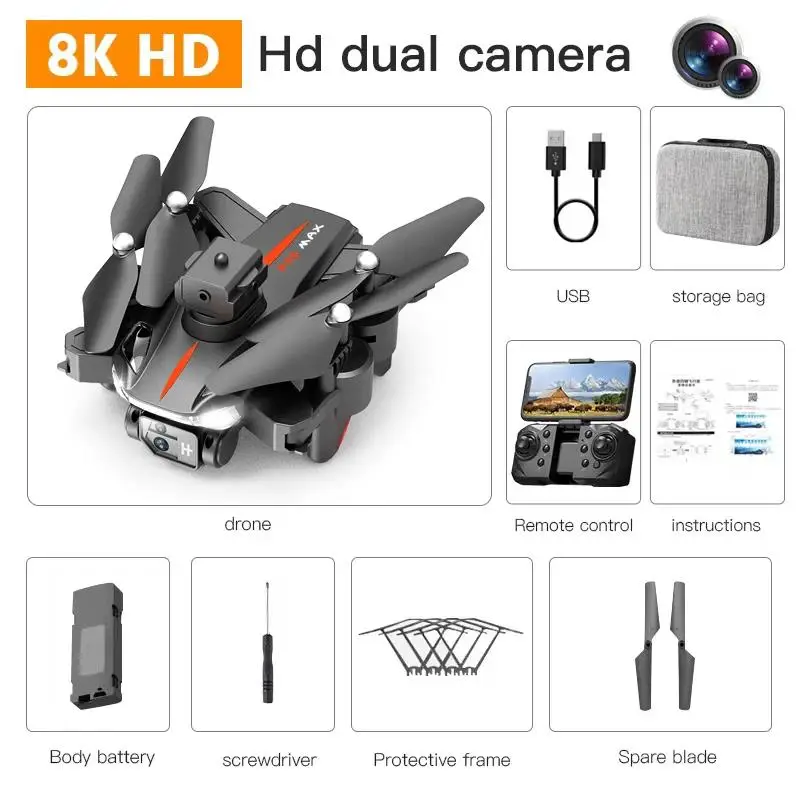 To P11 Max Drone 8K 5G GPS Professional HD Aerial Photography Dual-Camera Obstacle Avoidanc Brushless Quadrotor 10000M