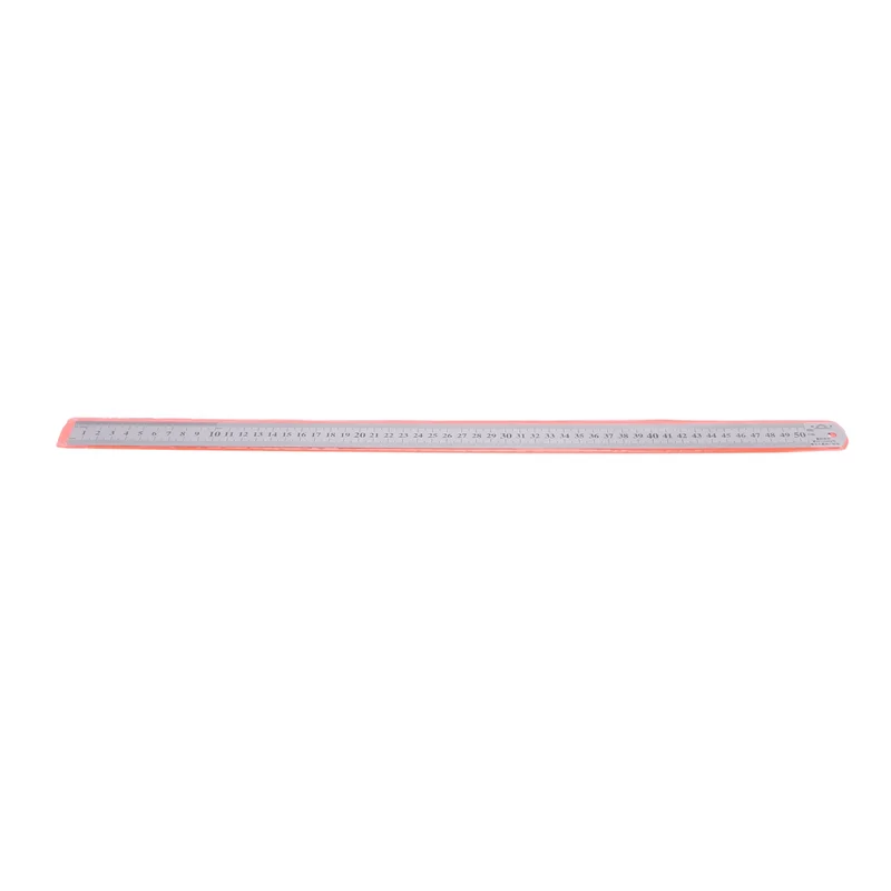 B21B Righello metrico in acciaio inossidabile con scanalatura destra 6X Righello metrico in acciaio inossidabile da 50 cm