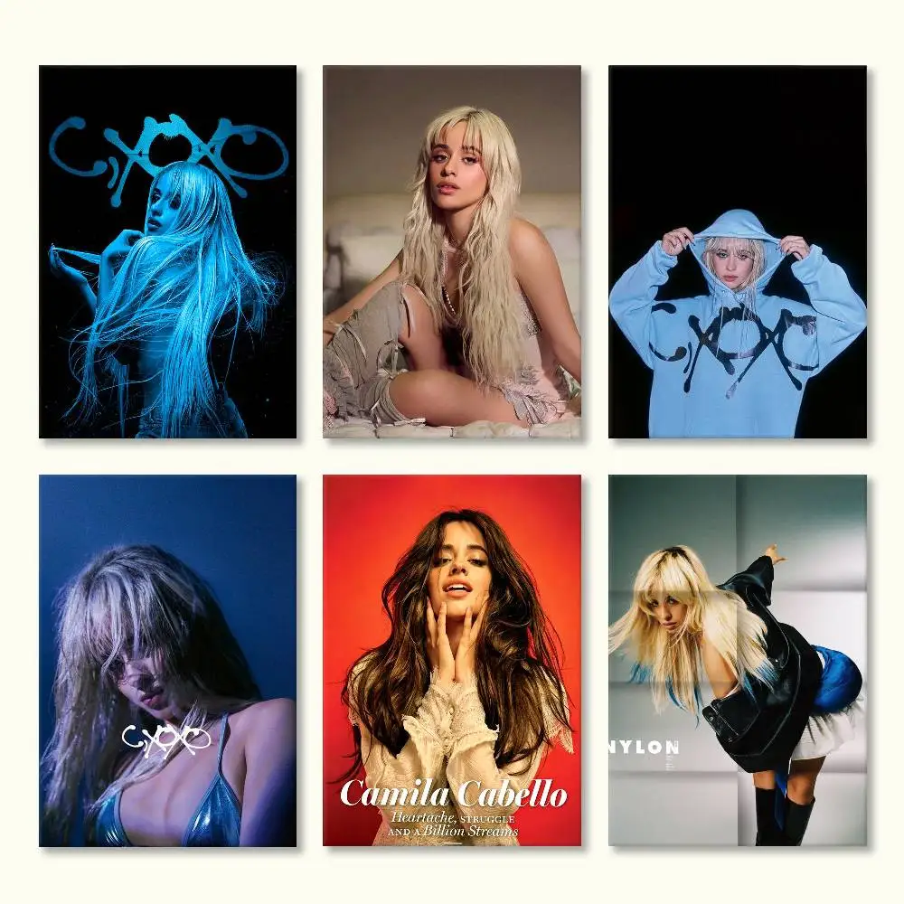 C XOXO C-Camila Cabello Poster Versatile HD Waterproof Wall Art Self-Adhesive Decor for Any Space Ideal Gift