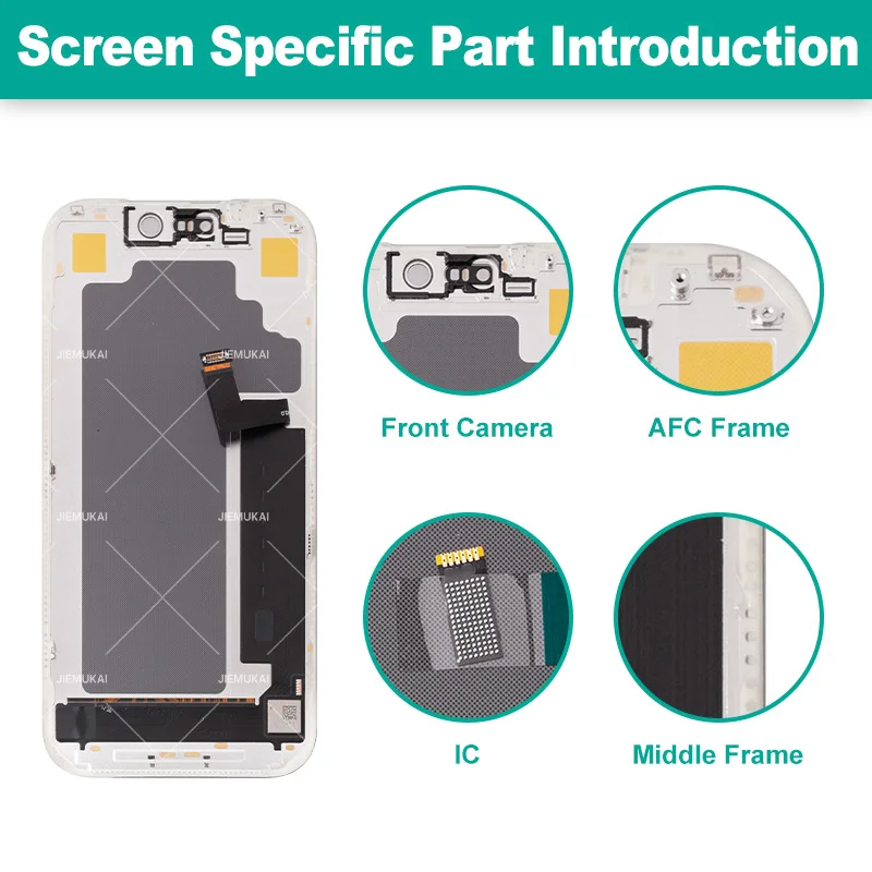 Premium 100% Tested Display For iPhone 17 Screen With Face ID True Tone 3D Touch Screen Digitizer For iPhone 17 Pro Replacement