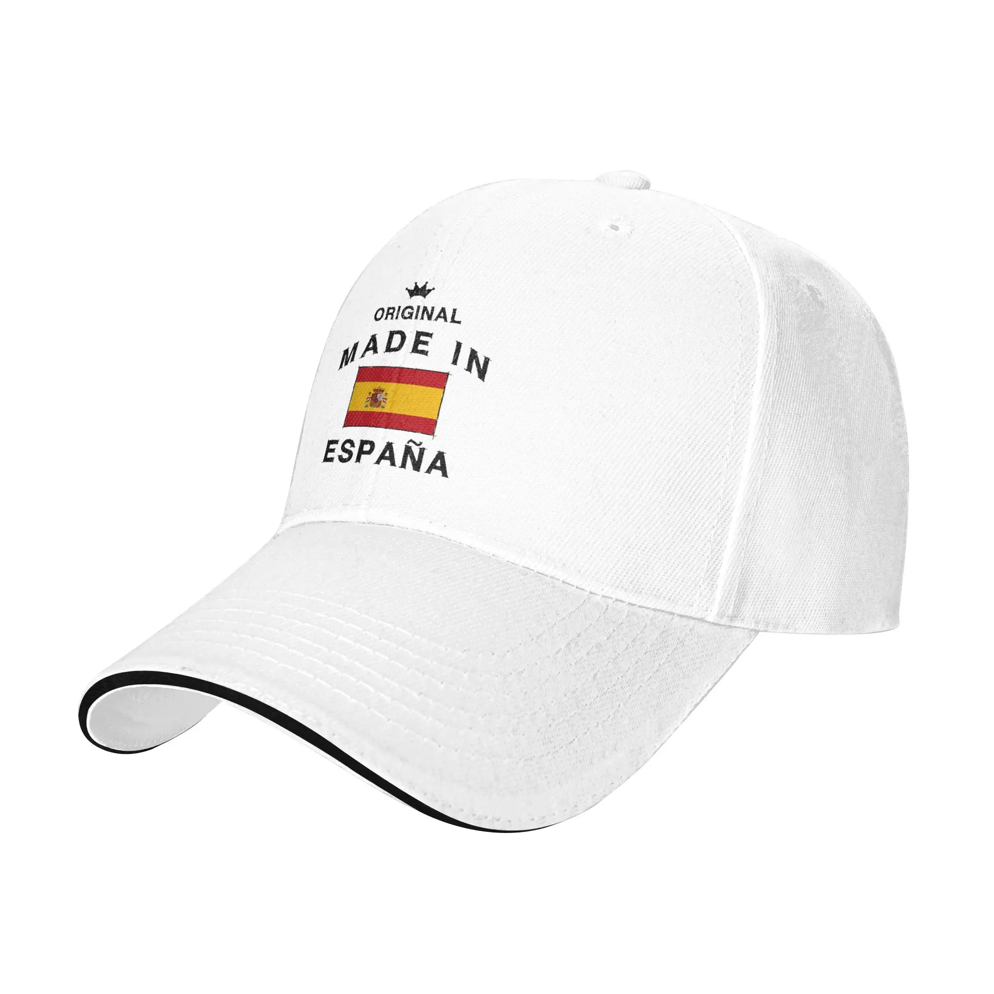 Spain Spanish Flag Baseball Cap  Fashion Trucker Hat Summer Couple Women Outdoor Gym Snapback Cap