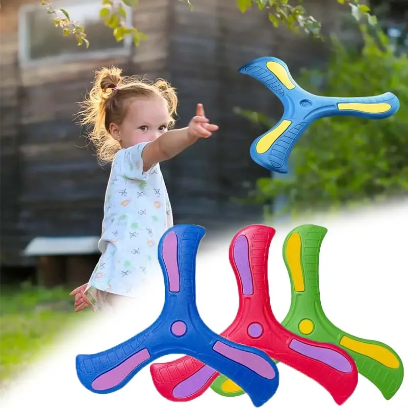 1-20PCS Kids EVA Foam Boomerang Flying Disc Outdoor Family Game Toy Family Parent Child Interactive Game Birthday Gift