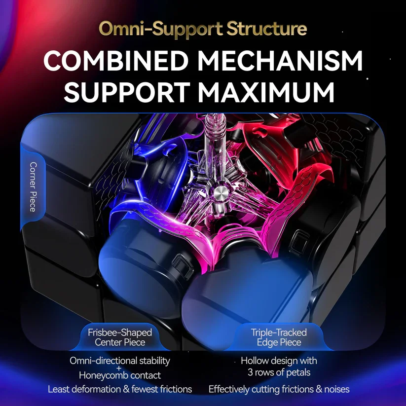 ใหม่! [MewoCube] 2025 GAN16 Maglev Max UV สปีดคิวบ์ แบบไม่ต้องติดสติ๊กเกอร์ แม่เหล็ก 3x3 ระดับมืออาชีพ ของเล่นตัวต่อคิวบ์ Gan