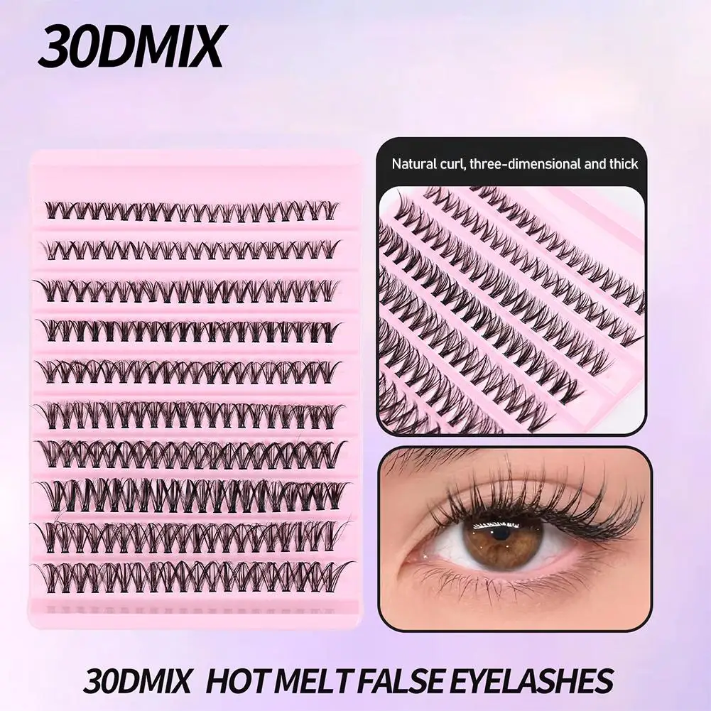 Heat Melt 가짜 속눈썹 30D/40D/50D/60D/80D 싱글 메이크업 세그먼트 속눈썹 유형 Natural Lash Cluster Tools Dense Eyela A7J3