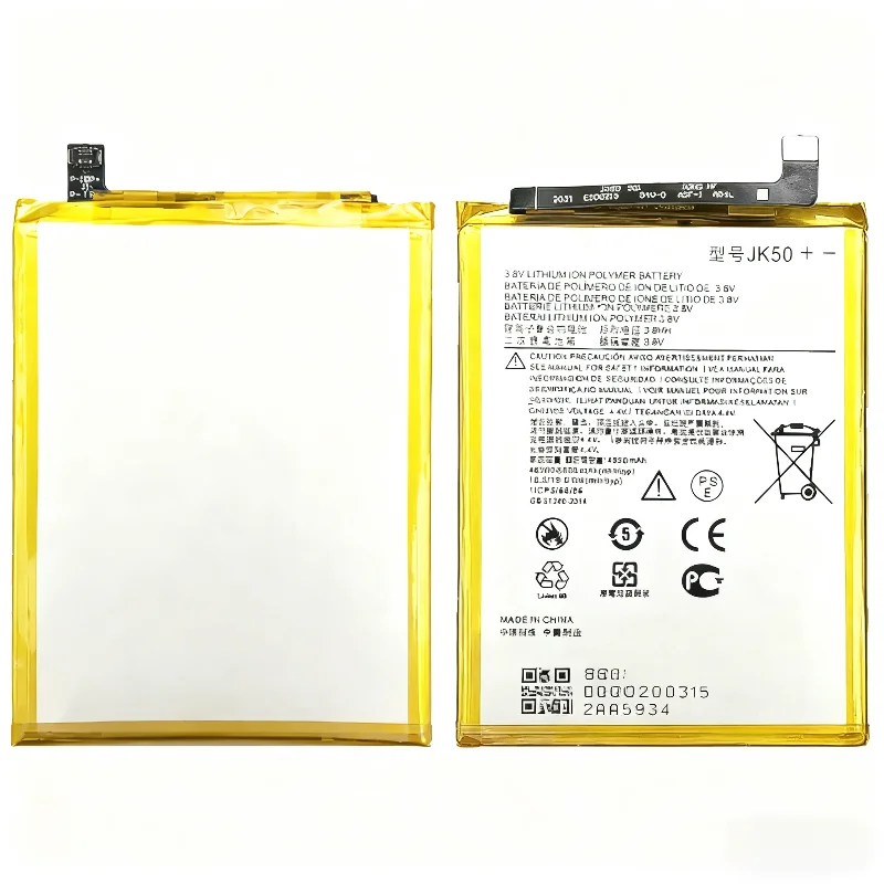 [JK50] for Motorola G7 Power/One Power/E7 Plus/G9 Play/P30 Note XT1955 XT1942‑1 Z3 XT1941 G30 Mobile Phone Battery 4850mAh+Tools