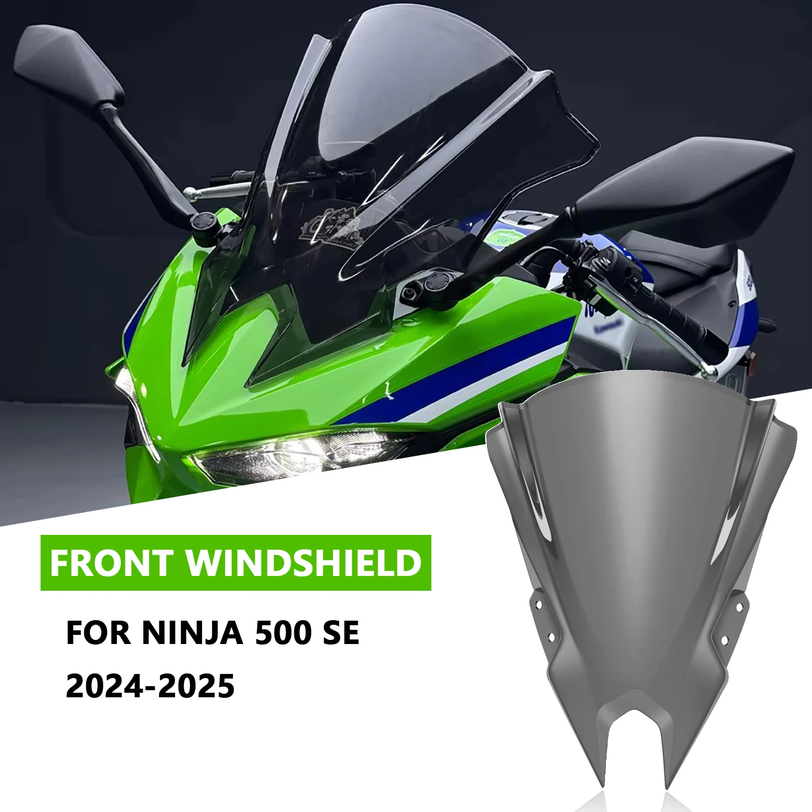 

Для Ninja 500 SE ninja 500 2024-2025 передний обтекатель лобовое стекло мотоцикла дефлектор щит направляющая лобовое стекло