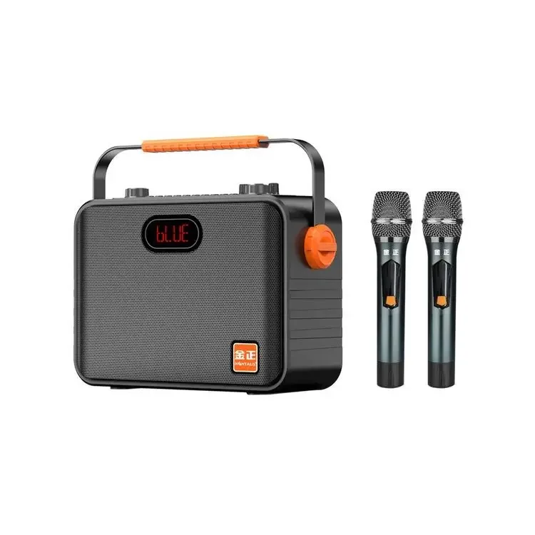 

Rechargeable RGB LED Microphone Speaker Battery-Powered Portable Karaoke Instrument For Outdoor Stage For Square Dance Travel