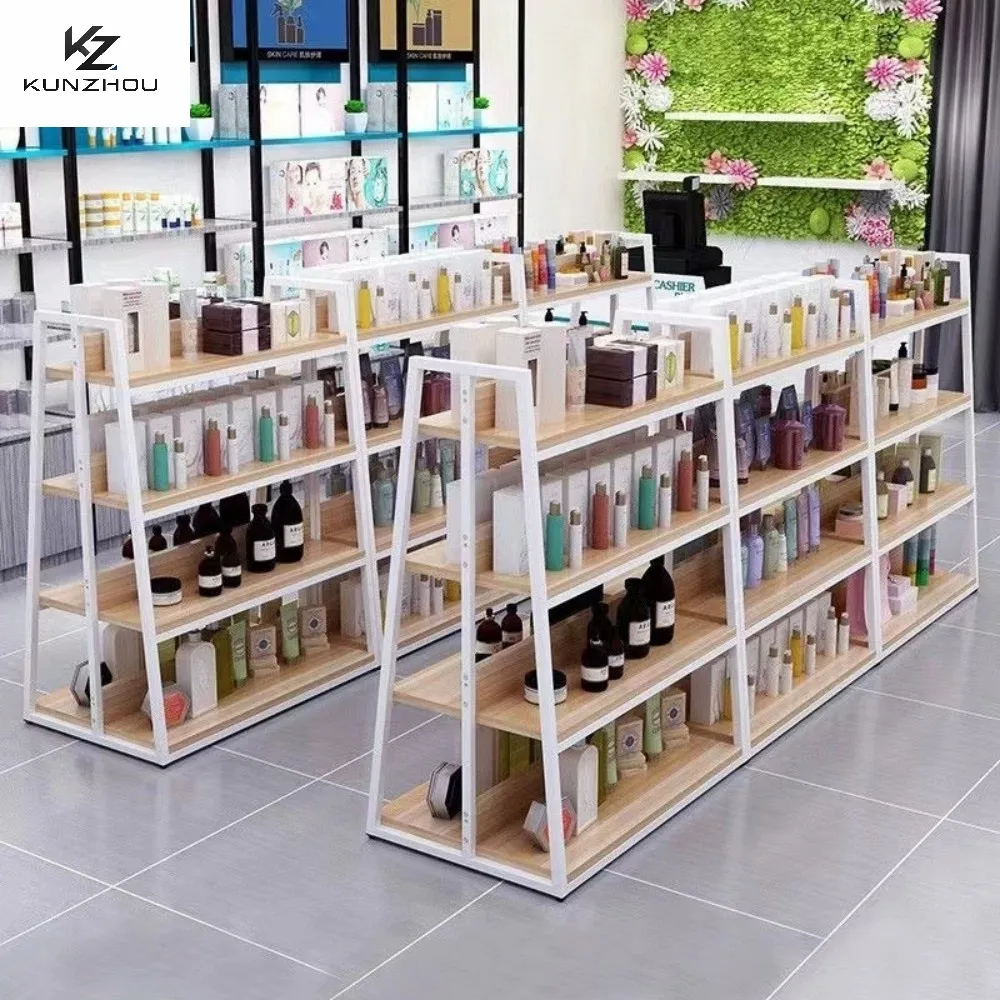 Small home appliance booth, cosmetics island cabinet combination display stand