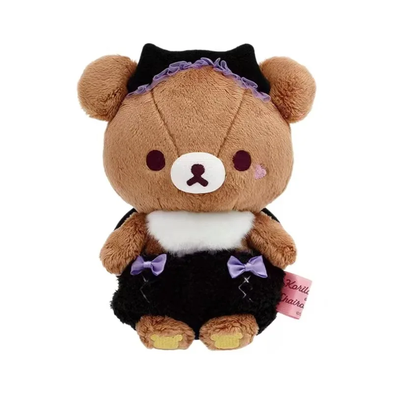 Rilakkuma Cute Angel Devil Plush Keychain Cotton Teddy Bear Bag Pendant Kawaii Relax kuma Stuffed Accessories For BIrthday Gift