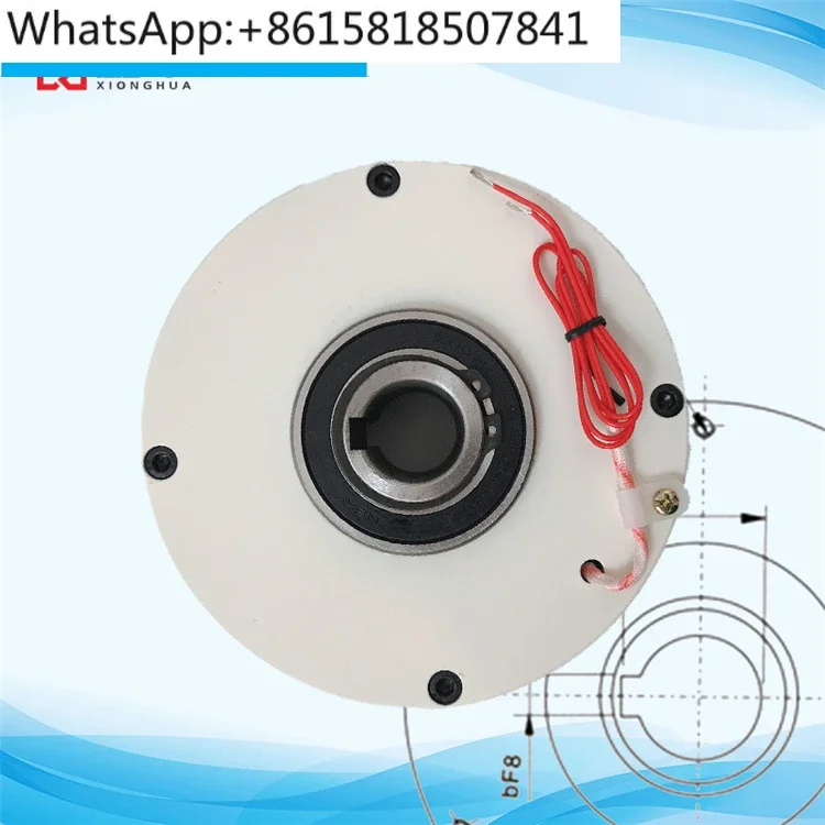 Magnetic powder brake clutch tension controller single axis double axis hollow brake motor 24V