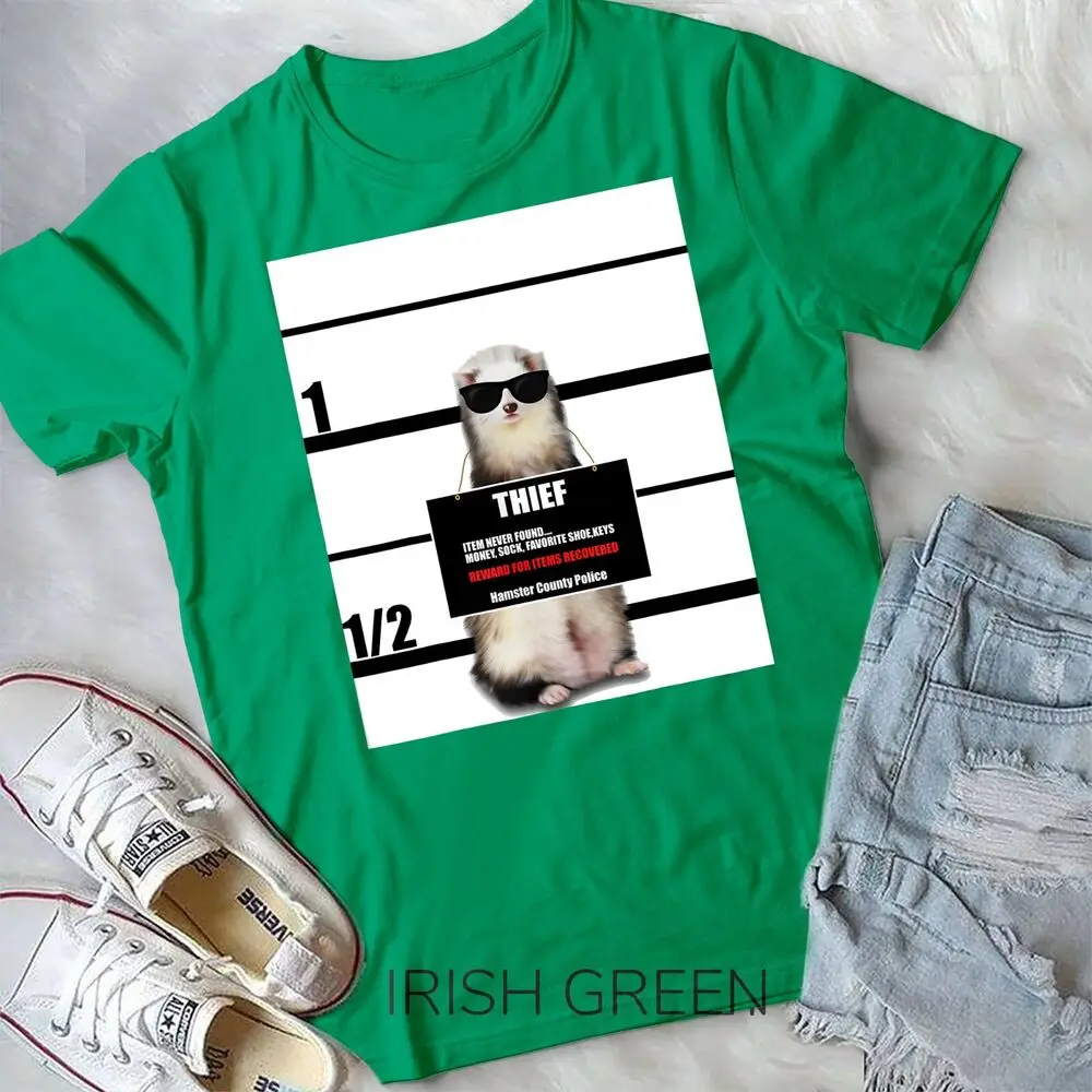 Pet Ferret Tee Funny Ferret, Thief, Mugshot, Gift Unisex T-shirt