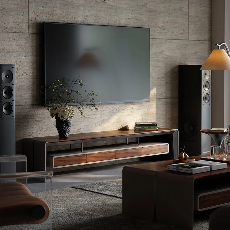 Modern Solid Wood TV Cabinet Organizer Design Hallway Living Room Nordic Tv Table Entertainment Universal Muebles Furniture