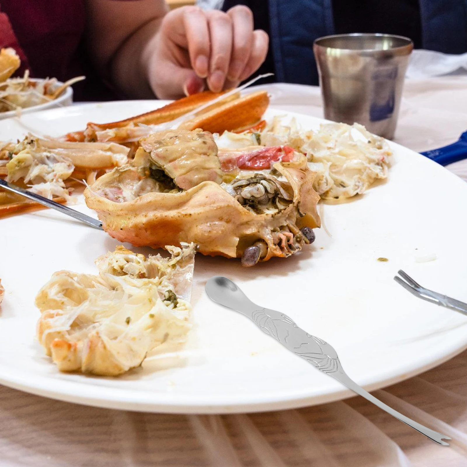 

5Pcs Crab Needle Scissors Set High Quality Zinc Alloy Eating Tools for Lobster Oyster Seafood Kitchen Bar Accessories