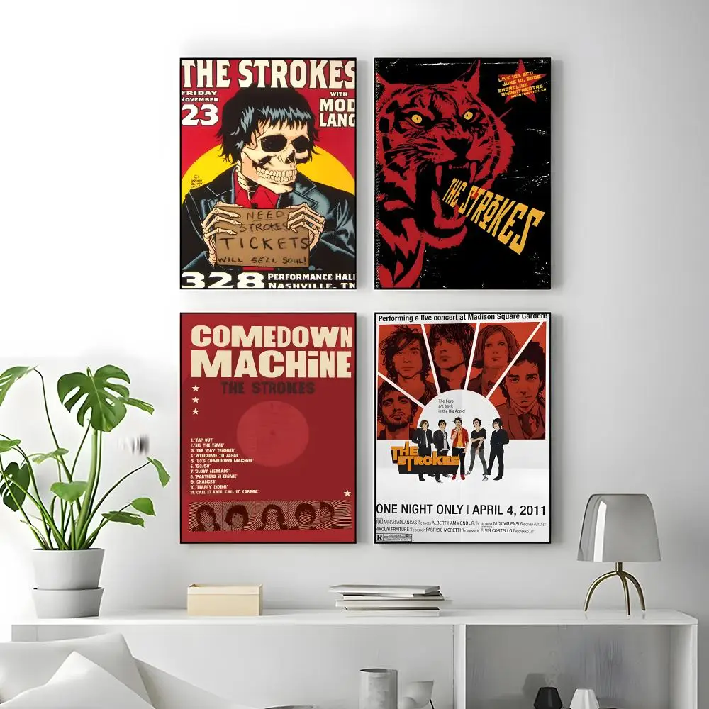 T-The Strokes Poster Poster High Quality Wall Art for Home Office Bedroom Living Room Perfect