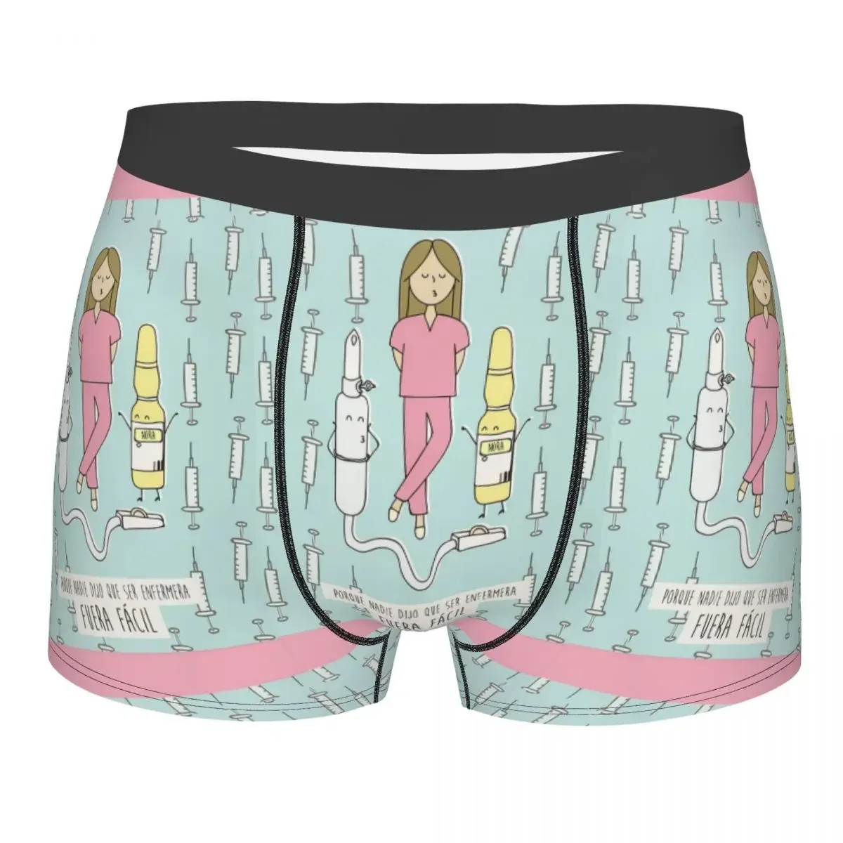 Custom Cartoon Ladies Nurse Doctor Printed Boxers Shorts Men's Briefs Underwear Fashion Underpants