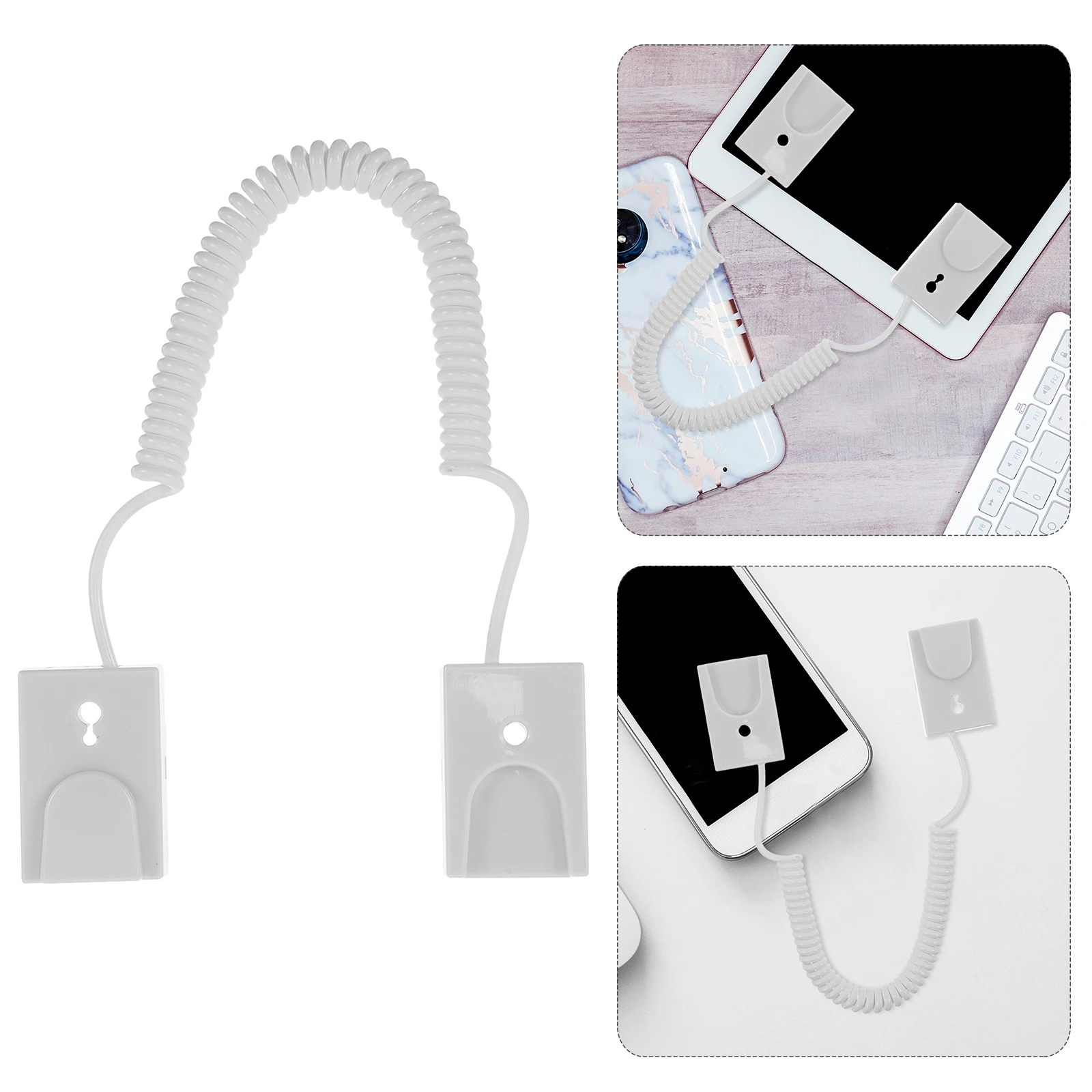 

Remote Control Tether Self-Adhesive Anti-Loss Spring Rope Elastic Phone Lanyard Anti-Theft Retractable Cable Phone Harness