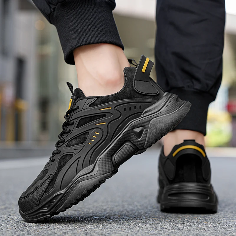 Autumn New Model Mesh Sports Running Shoes, Lightweight, Breathable, Fashionable and Versatile Thick-soled Dad Shoes Size 39-46