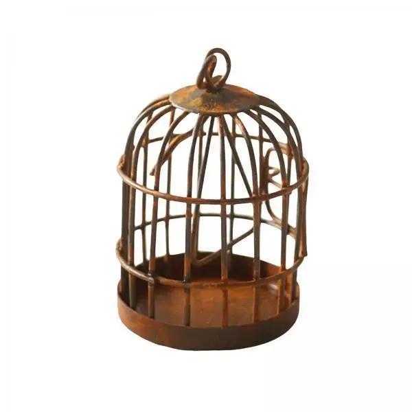 

Dollhouse Mini Birdcage Alloy Decoration 1 12 Scale Furniture Prop Ornaments for DIY Living Room Bedroom Balcony Garden